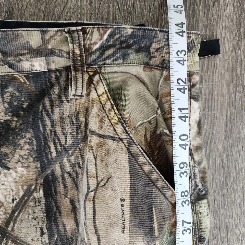 Walls Realtree AP Camo Cargo Pants Mens XL Regular Hunting Fishing 100% Cotton